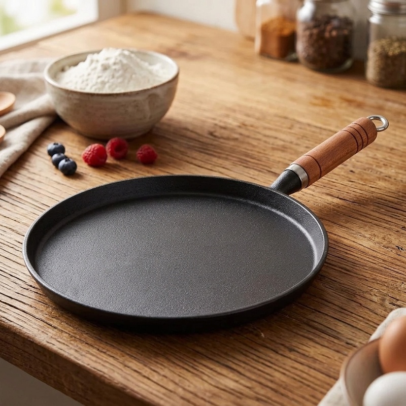 Cast Iron Corn - 20/23/26cm Dökme Demir Kızartma Tavası Kaplamasız