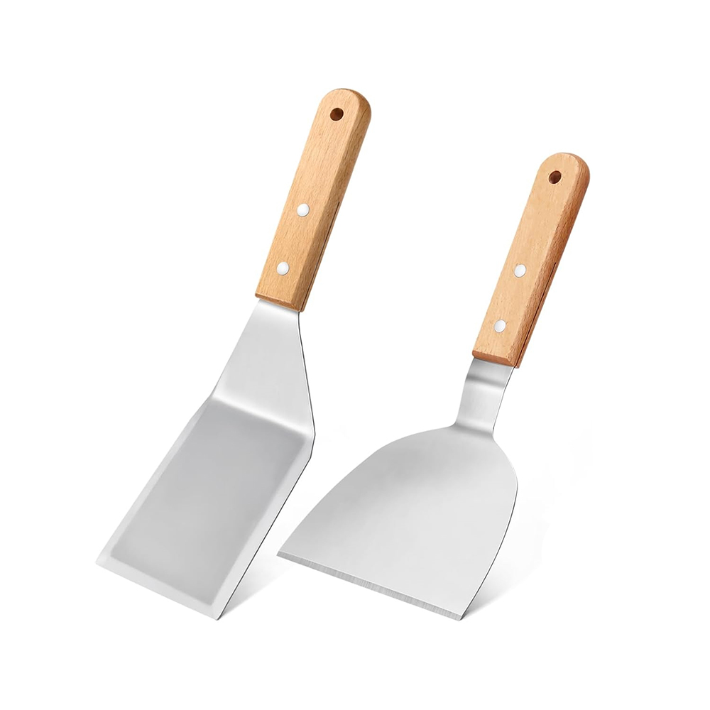 Okonomiyaki Spatula - LMETJMA Metal Spatula Turner Seti Paslanmaz