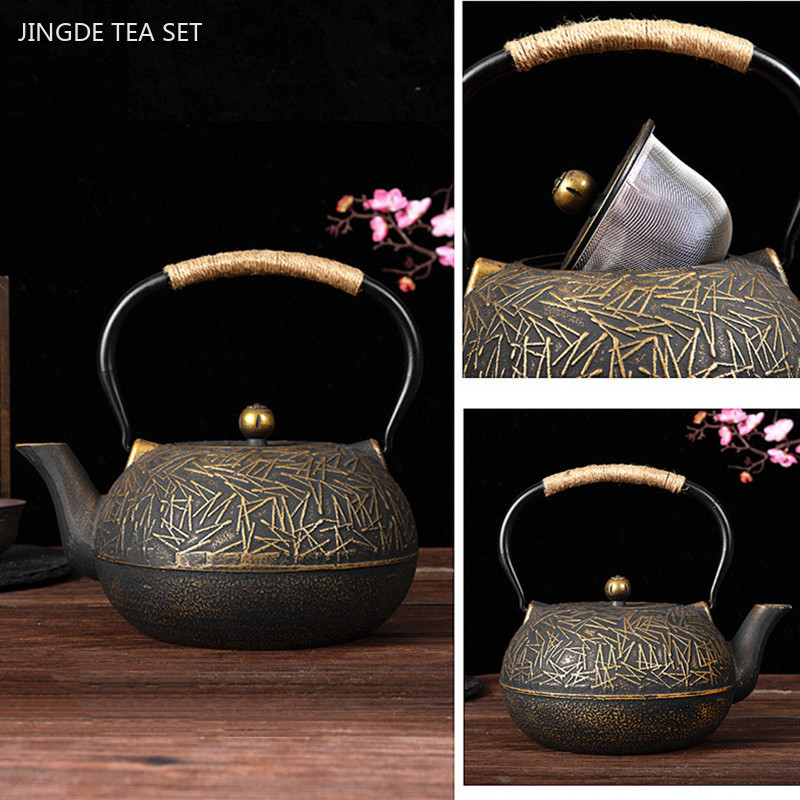 Cast Iron Corn - 900ml özelleştirilmiş dökme demir demlik japon