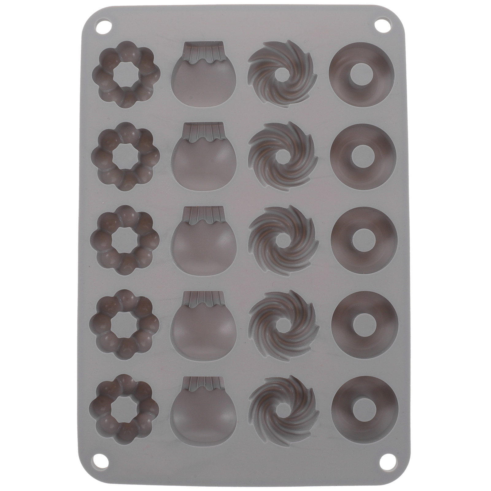 Donut Mold Silicone - Mini Silikon Donut Kalıbı Premium Yapışmaz