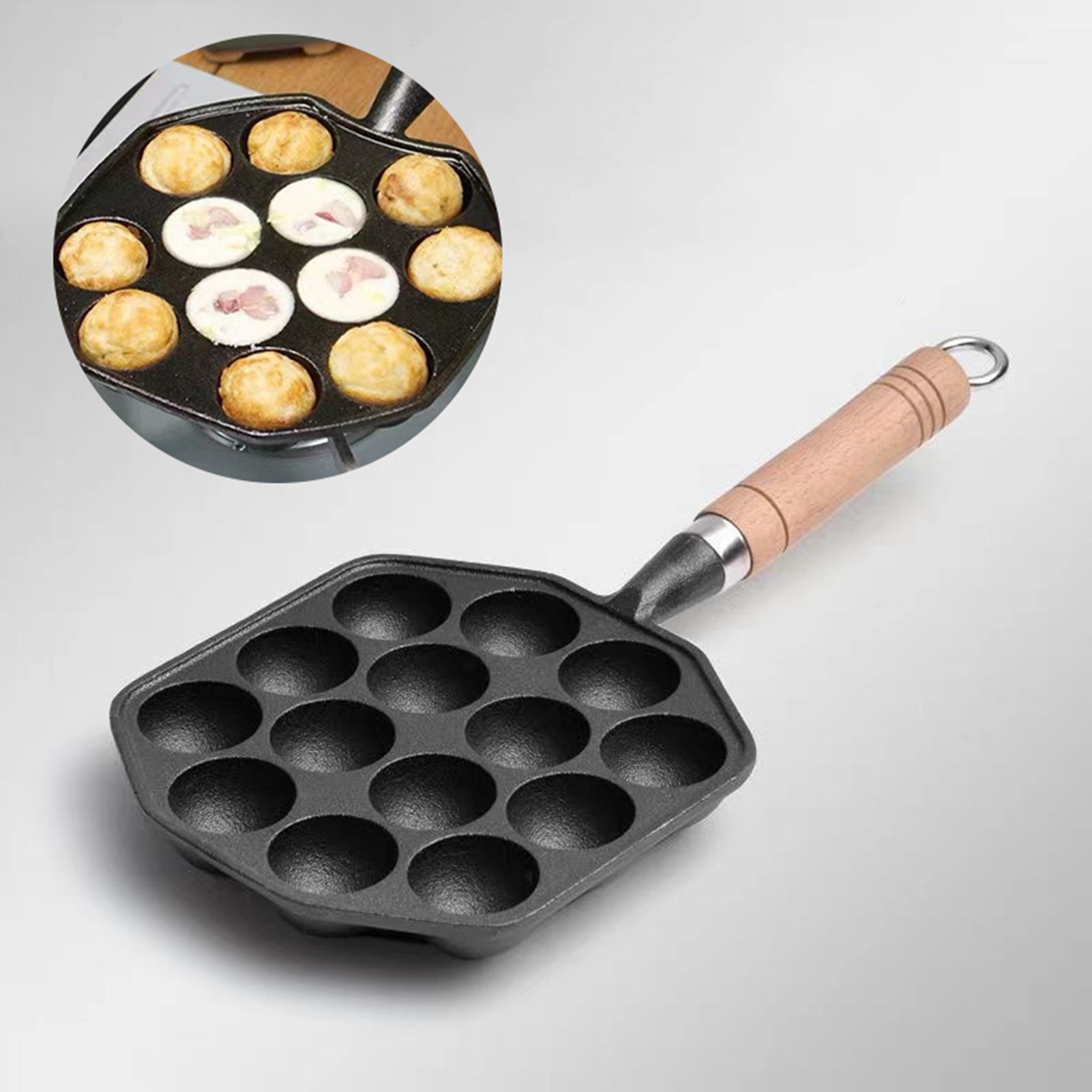 14 delik Takoyaki Pan yapışmaz - Takoyaki Grill Plate incelemesi ve fiyatı