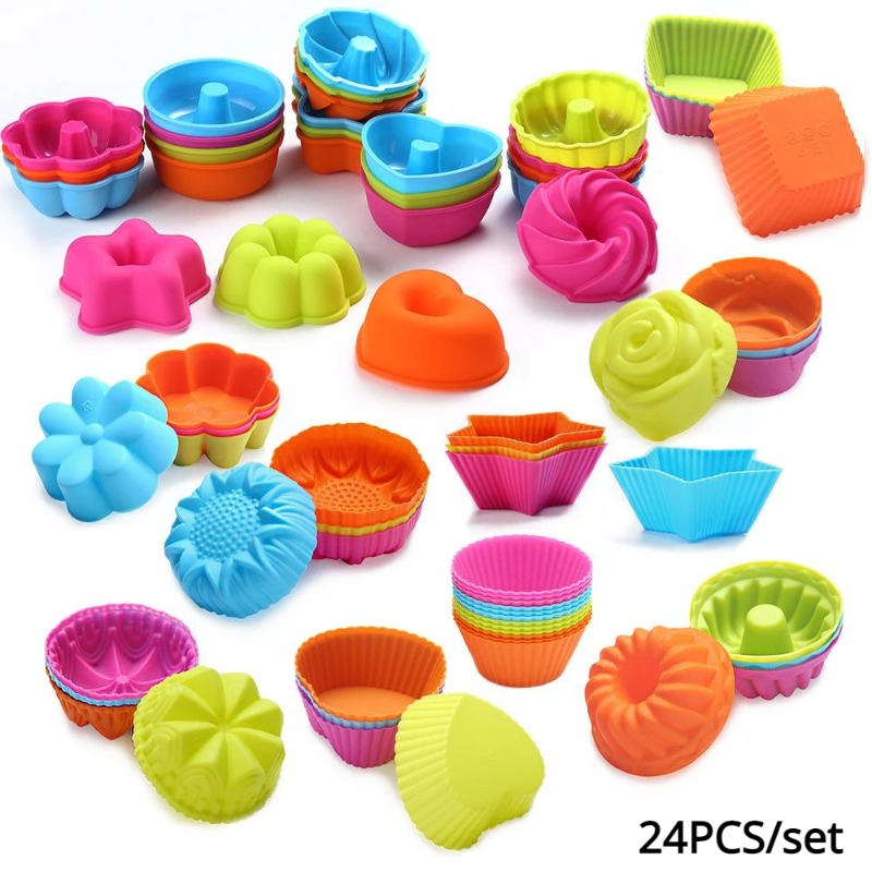 24 Adet Silikon Muffin Kek Kal - Donut Mold Silicone incelemesi ve fiyatı