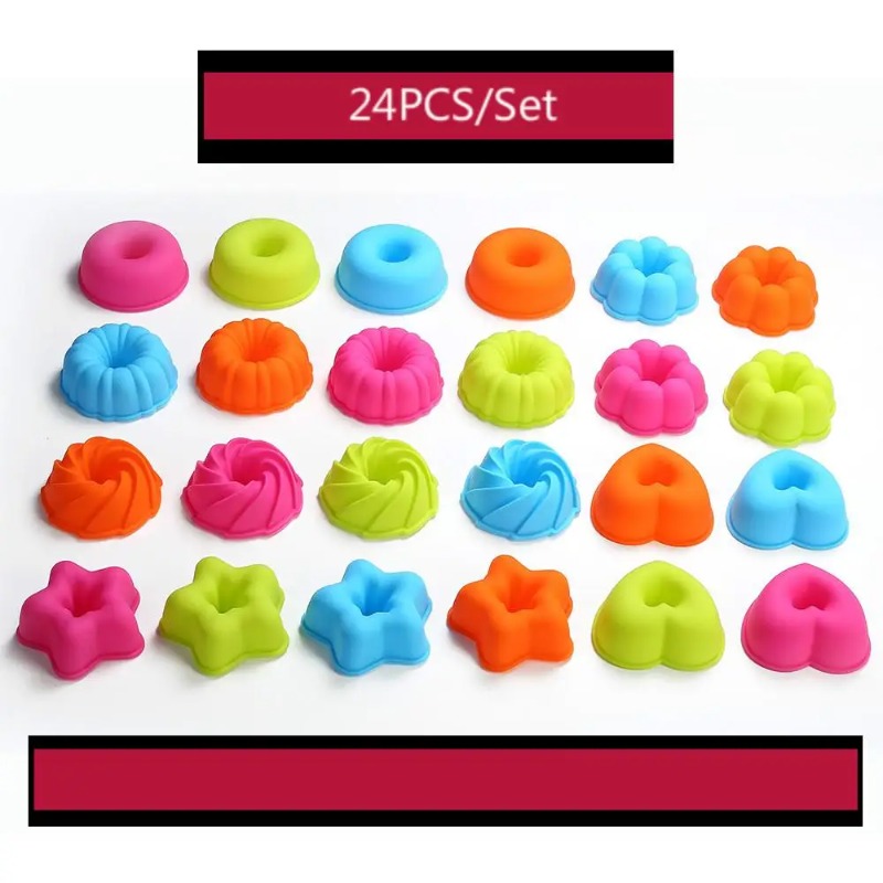 24 Adet Silikon Muffin Kek Kal - Donut Mold Silicone incelemesi ve fiyatı